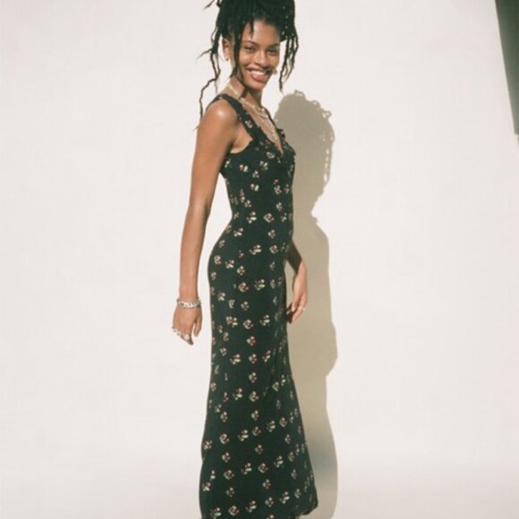 Realisation par the ivy silk long dress in posy xs - Picture 2 of 3